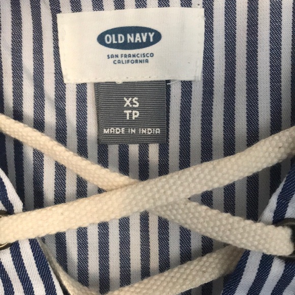 Old Navy Blue and White Striped Tunic - Picture 2 of 3